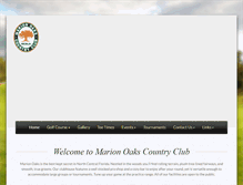 Tablet Screenshot of marionoakscountryclub.com